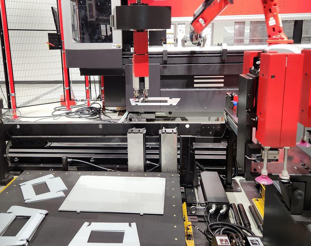 Metal fabrication equipment at AMADA Global Innovation Center in Japan