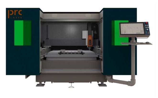 The Apex laser cutting machine from PRC Laser has a tilt table design to make it easier for machine operators to load and unload material.