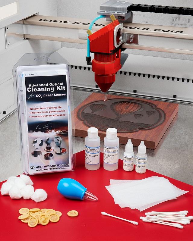 Laser Research Optics’ cleaning kit helps prevent lens burnout