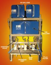 Lubricant storage, dispensing system customizable with containers up to 500 gal - TheFabricator.com
