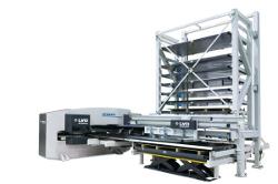 Material storage/retrieval tower for turret punch presses introduced - TheFabricator.com