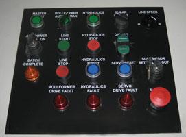 Reversed engraded control panel