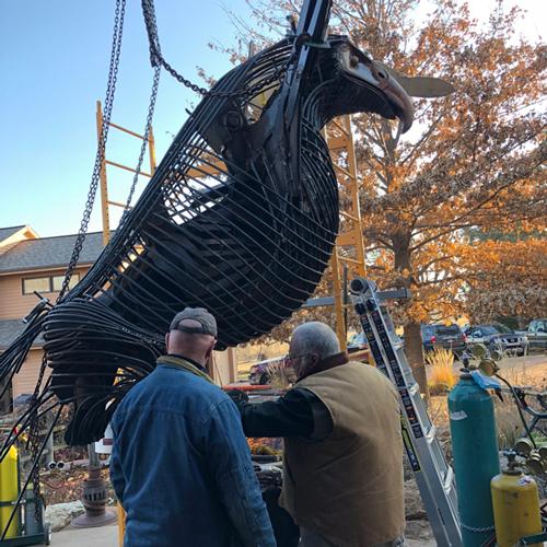 Metal art helps veterans heal invisible wounds of war