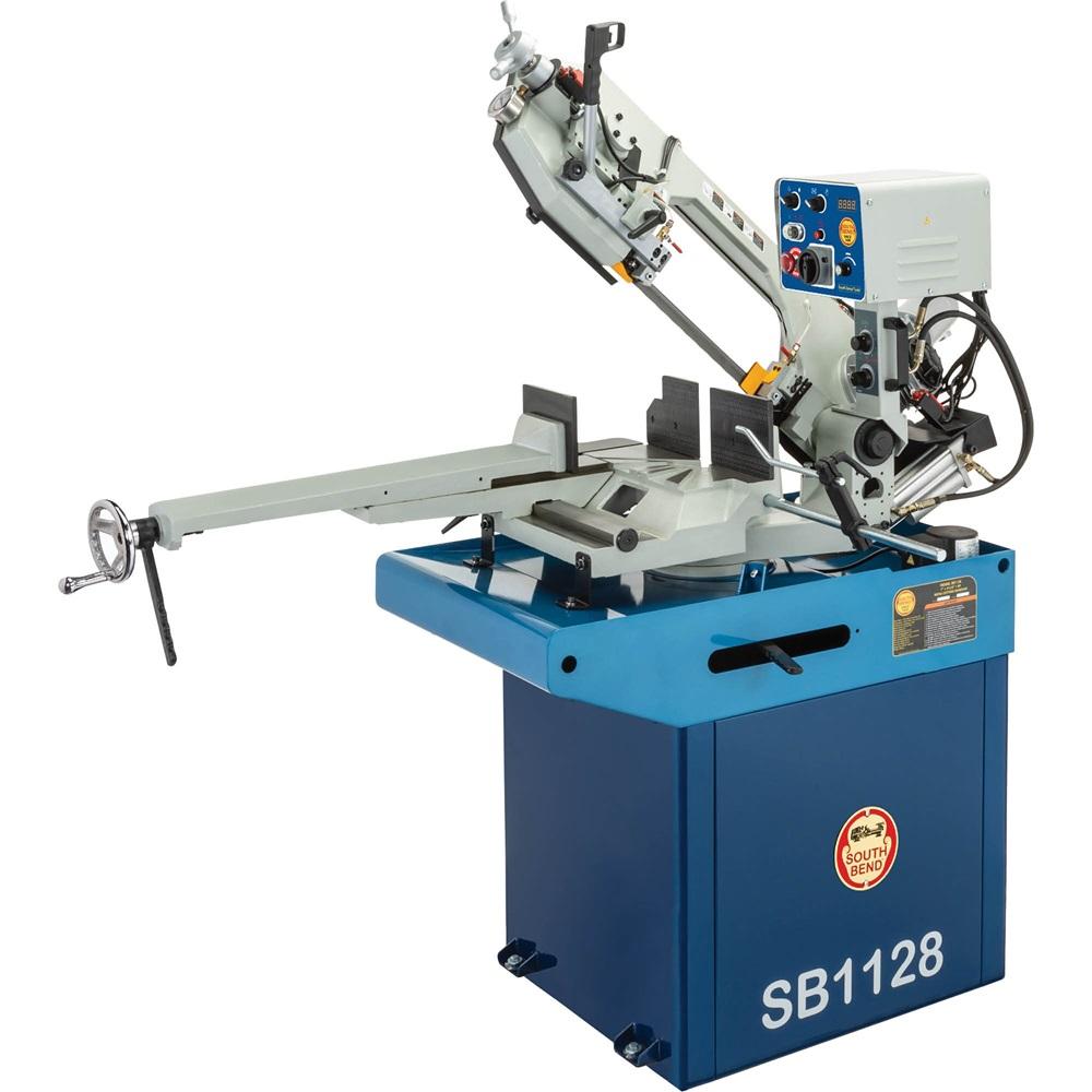 Metal cutting band saw offers variable blade speeds from 55 to 255 FPM