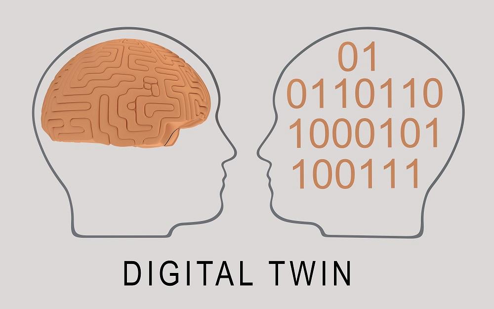 graphic depicting digital twin