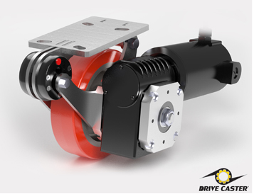 Motor-powered caster comes ready to use