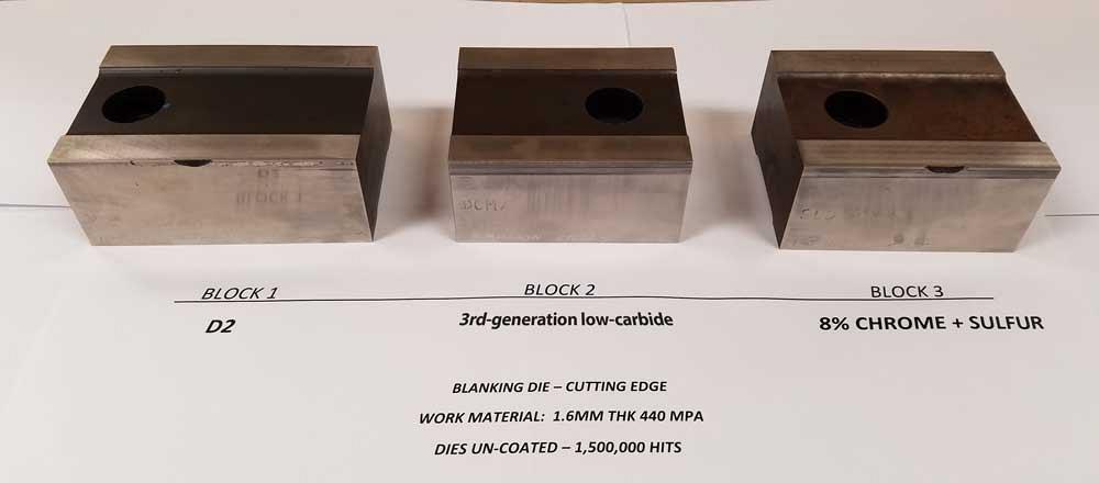 New Low Carbide Tool Steel Doubles Triples Tool Life