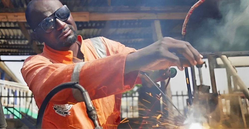 Nigerian engineering teacher turns to welding