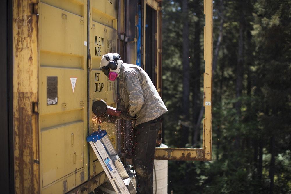 Off the Grid: The best way to cut through steel shipping containers