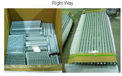 Packaging finished stampings