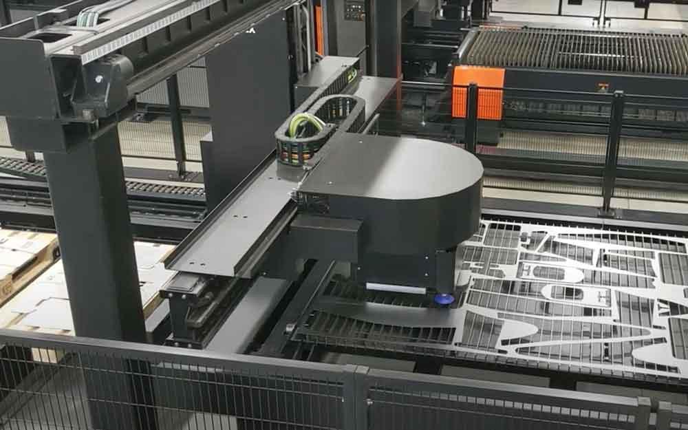 part take out automation for laser cutting