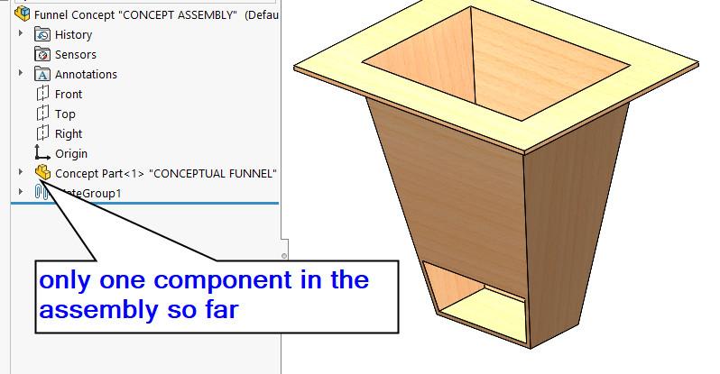 A top-level assembly is created.