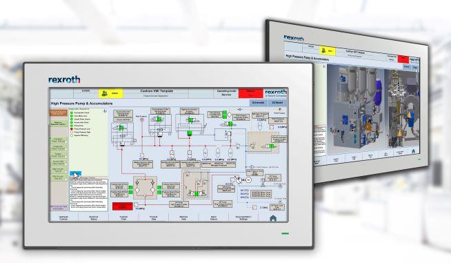 Bosch Rexroth controls with graphical representation 