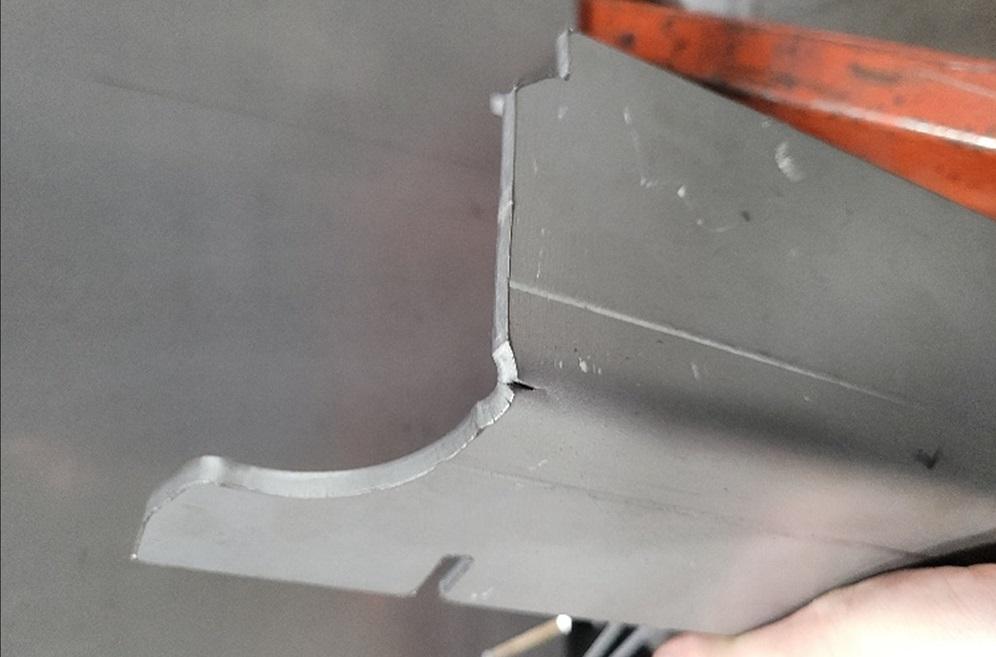 Prevent edge cracking in sheet metal bending