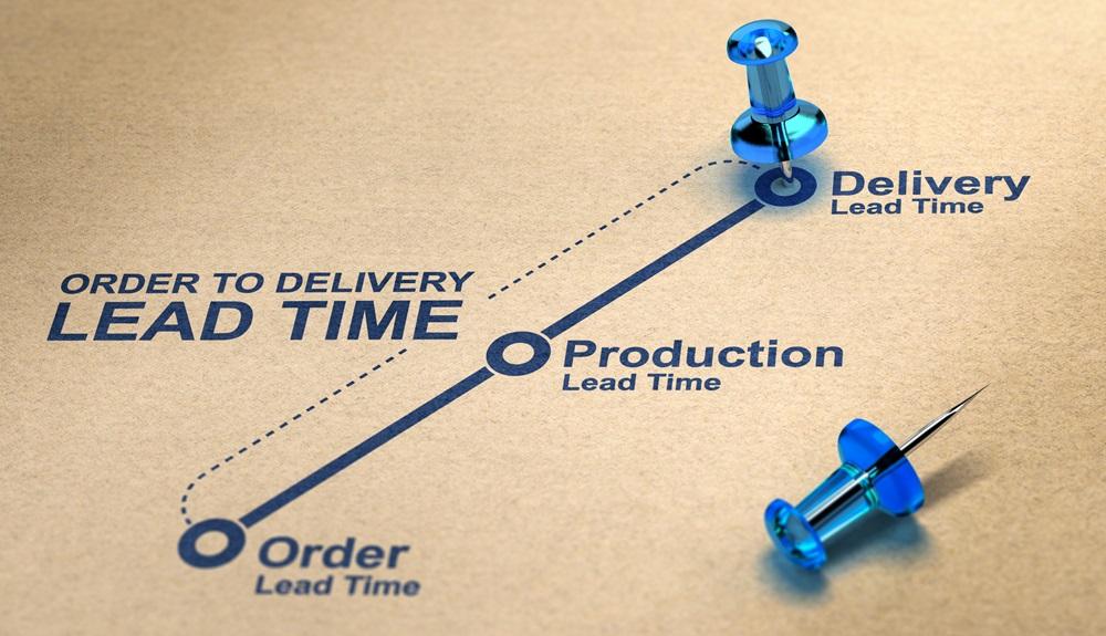 graphic showing lead time delivery