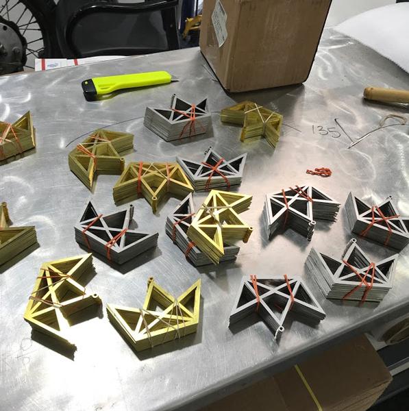 small packaged laser cut parts