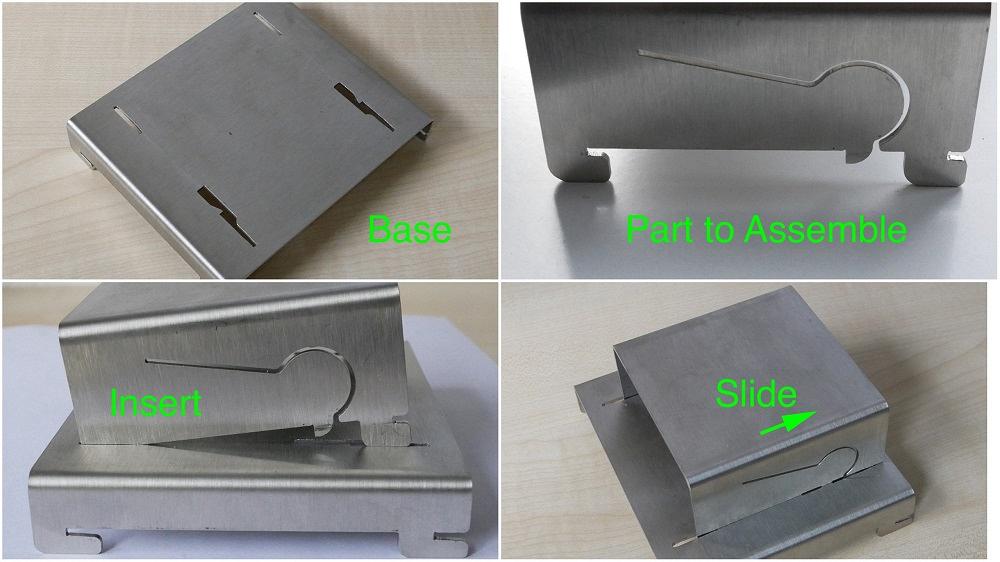 Releasable fastening without fasteners