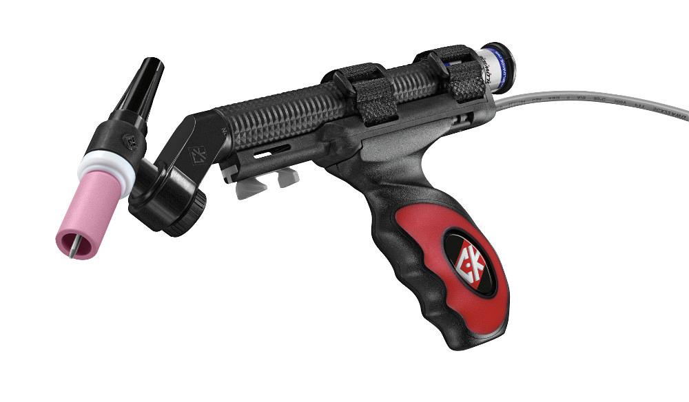Remote Current Control Remote amperage control works with constant-current GTAW power sources