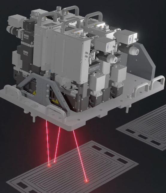 a laser welding system is shown.