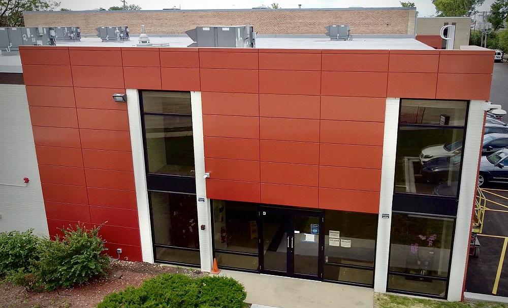 Sheet Metal Supply fabricates rainscreen for office facelift