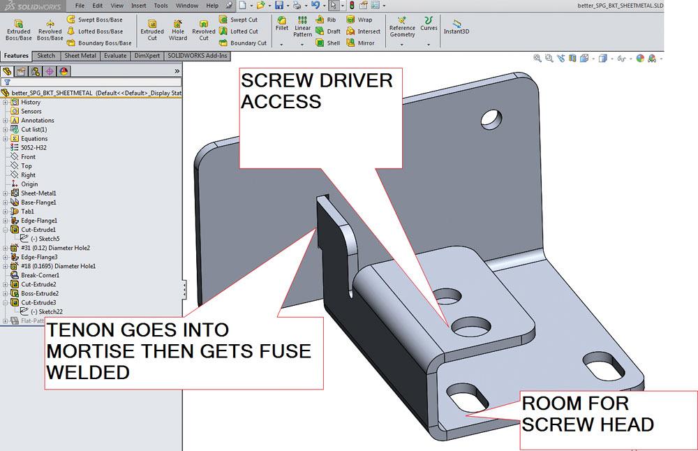 Shop technology and 3-D CAD: Design for manufacturing