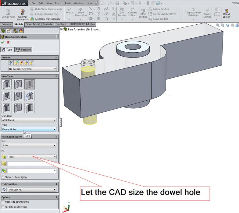 Shop technology and 3-D CAD: Design for manufacturing
