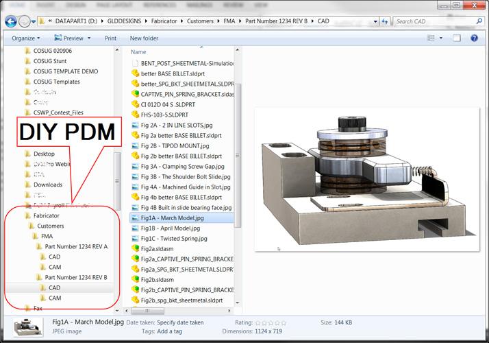 Shop technology and 3-D CAD: Document management
