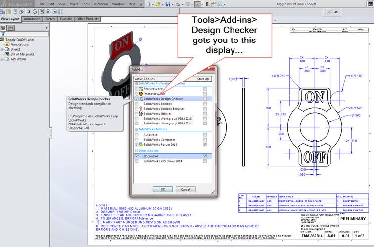 Shop technology and 3 D CAD Tools for proofreading