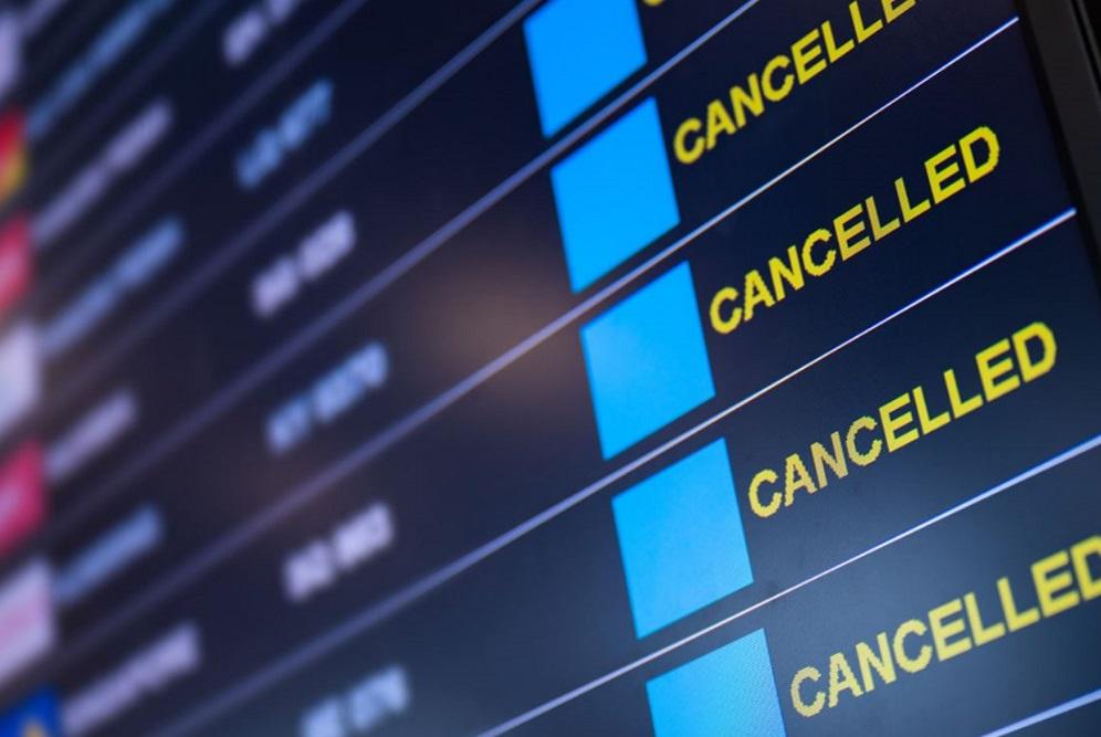 illustration of canceled flights