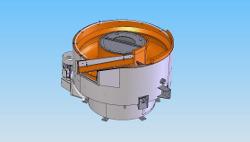 Spiral-bottom, round-bowl finishing machine keeps parts in media mass constantly - TheFabricator.com