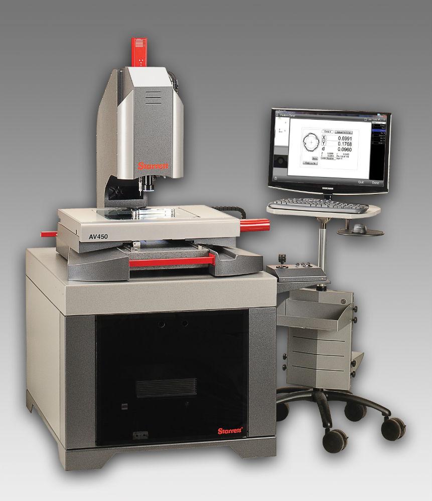 Automatic Vision System Disc Setting Starrett AV450 automatic vision system suited for large-part inspection