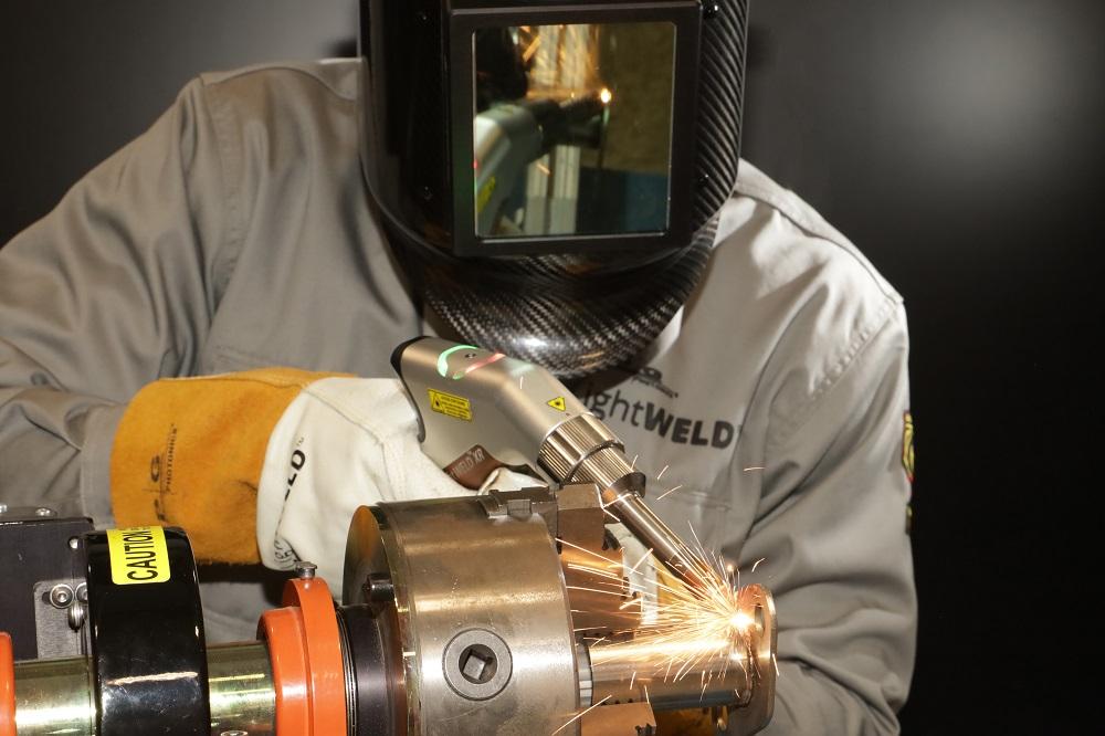 laser welding in the metal fabrication shop