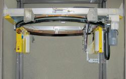 Stretch-wrapping carriage allows machine to run two rolls of film before needing attention - TheFabricator.com