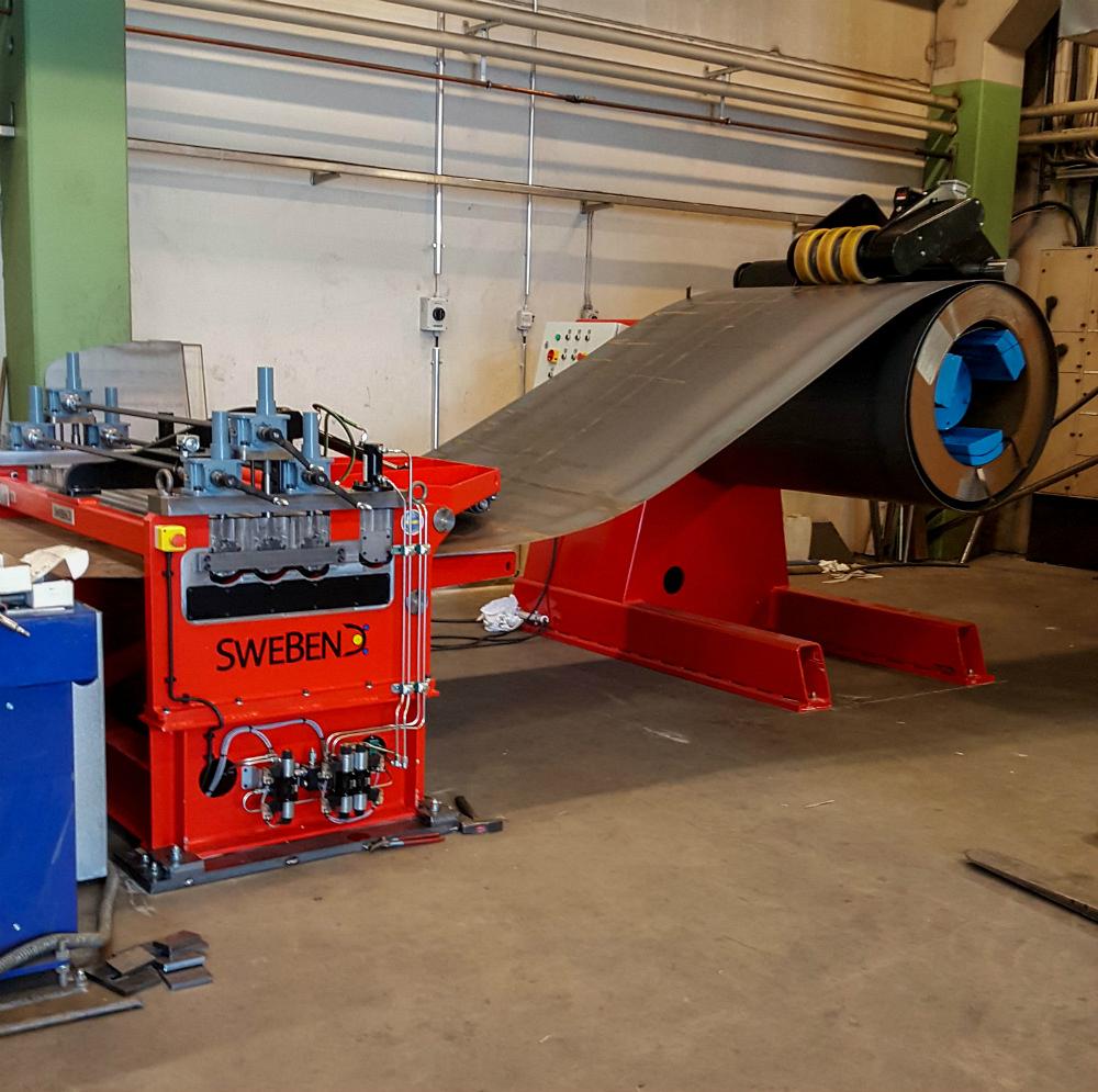 Swebend delivers plate-straightening machine to Kaukora Oy