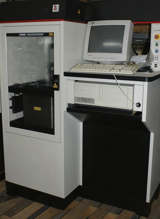 The 3D Systems SLA 250 3D printer in the early 1990s