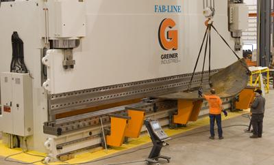 Greiner Industries' giant press brake