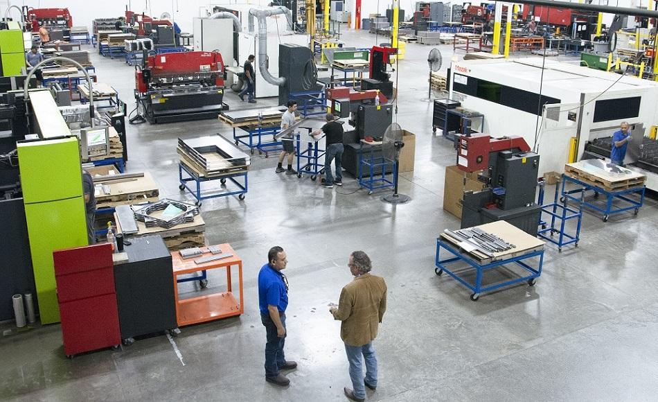 Custom metal fabrication facility in Texas