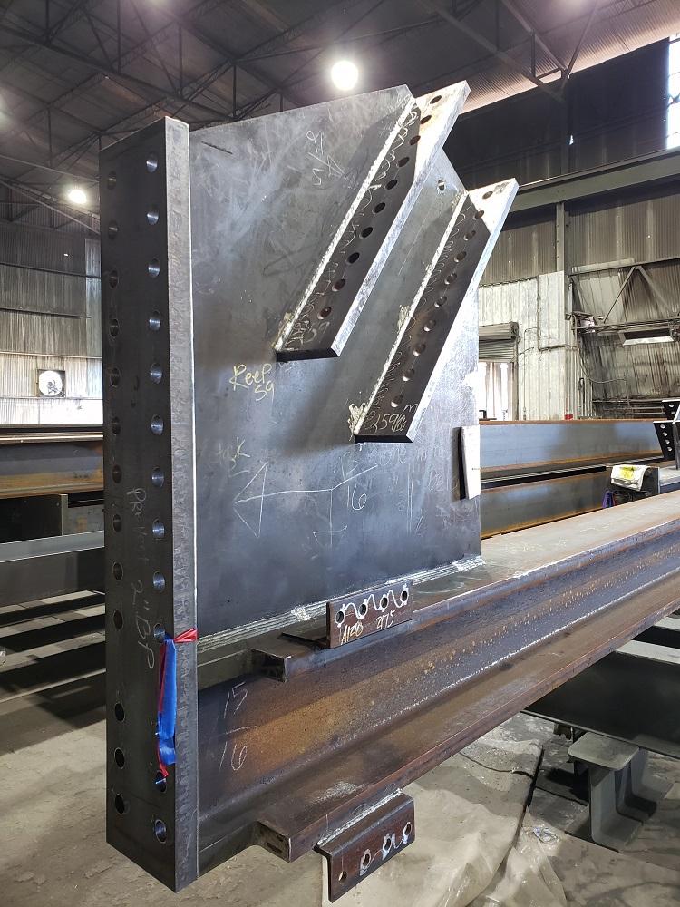 Structural steel fabrication shop