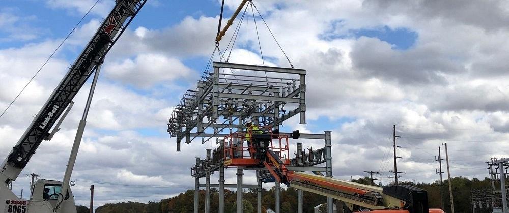 A power substation is installed.