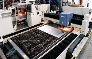 Flat-sheet laser cutting system