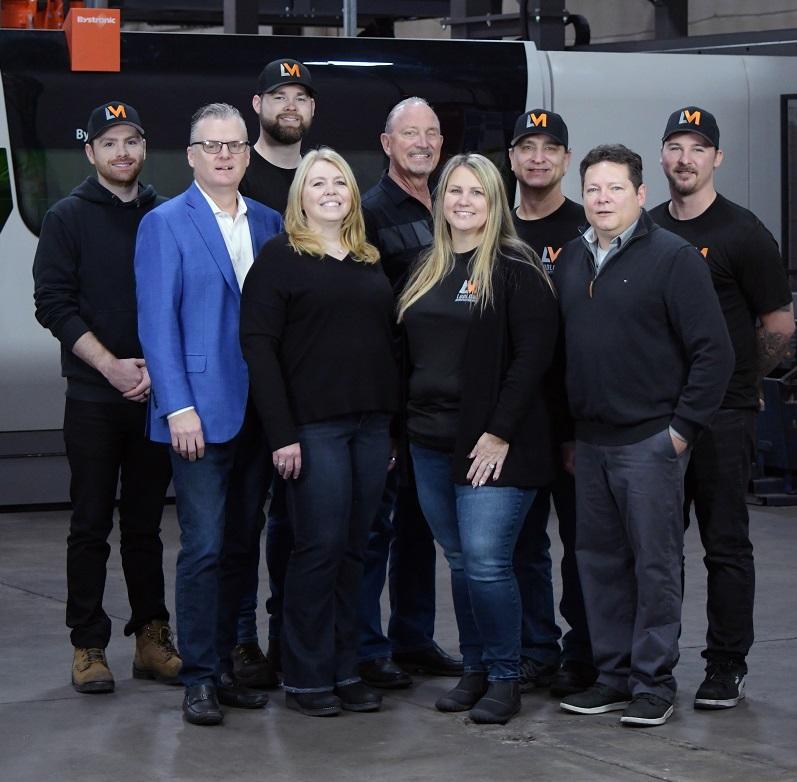 The management team at Ludlow Manufacturing Inc. poses for a picture.