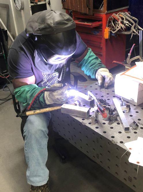 Technicians from the rapid response cell can also weld.