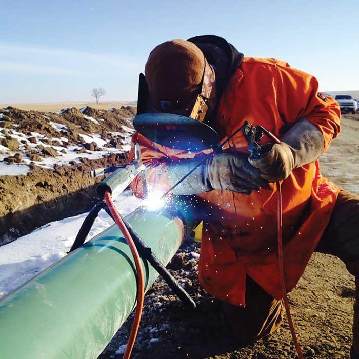 Texas pipeline welder