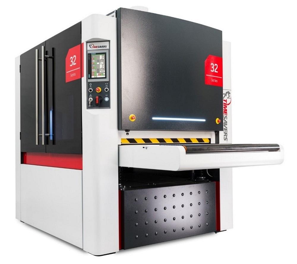 Timesavers’ 32 series compact finishing machine offers energy efficiency