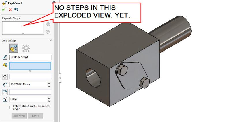 A CAD model of a metal assembly is shown.
