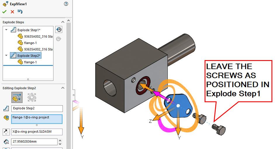 A group is separated in this CAD model.