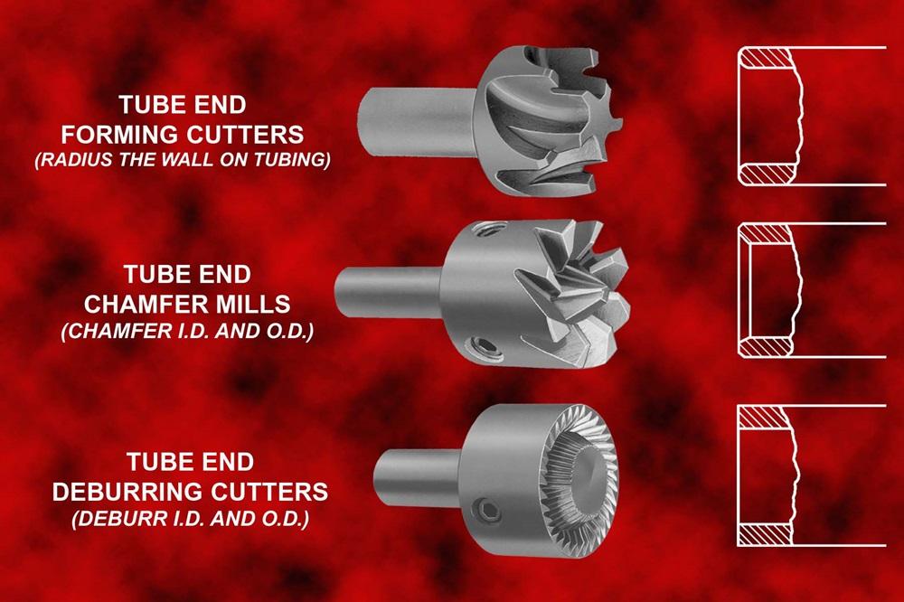 Tools finish tube end ID and OD in single operation