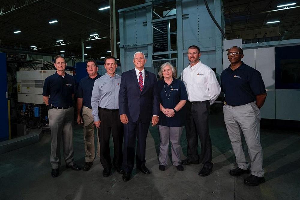 Vice President Pence visits Sargent Metal Fabricators in S.C. to tout USMCA