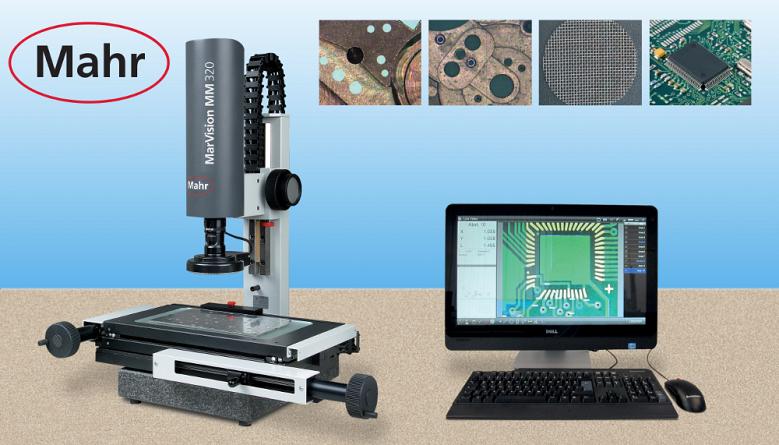 Video measuring microscope features automatic edge detection