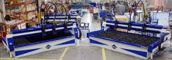 Waterjet cutting machine has extended tank, three independently controlled heads - TheFabricator.com